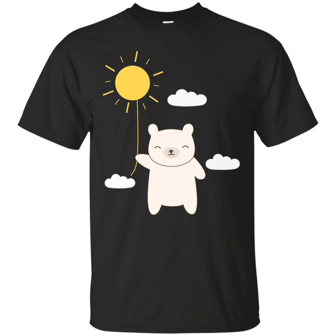 Cute Polar Bear In Summer T-shirt T-shirt