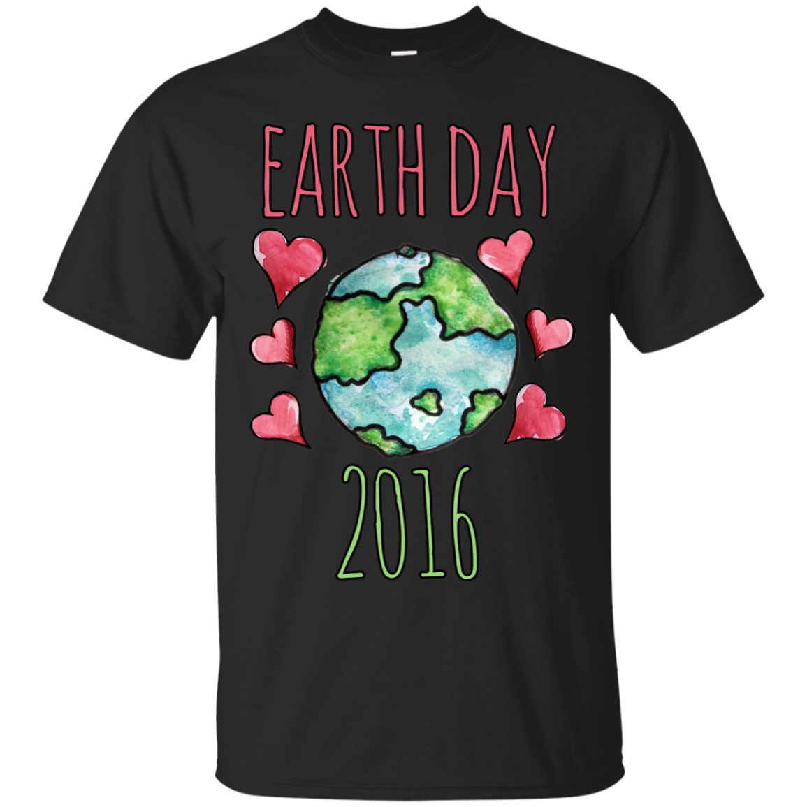 Earth Day 2016 Artistic Earth T-shirt