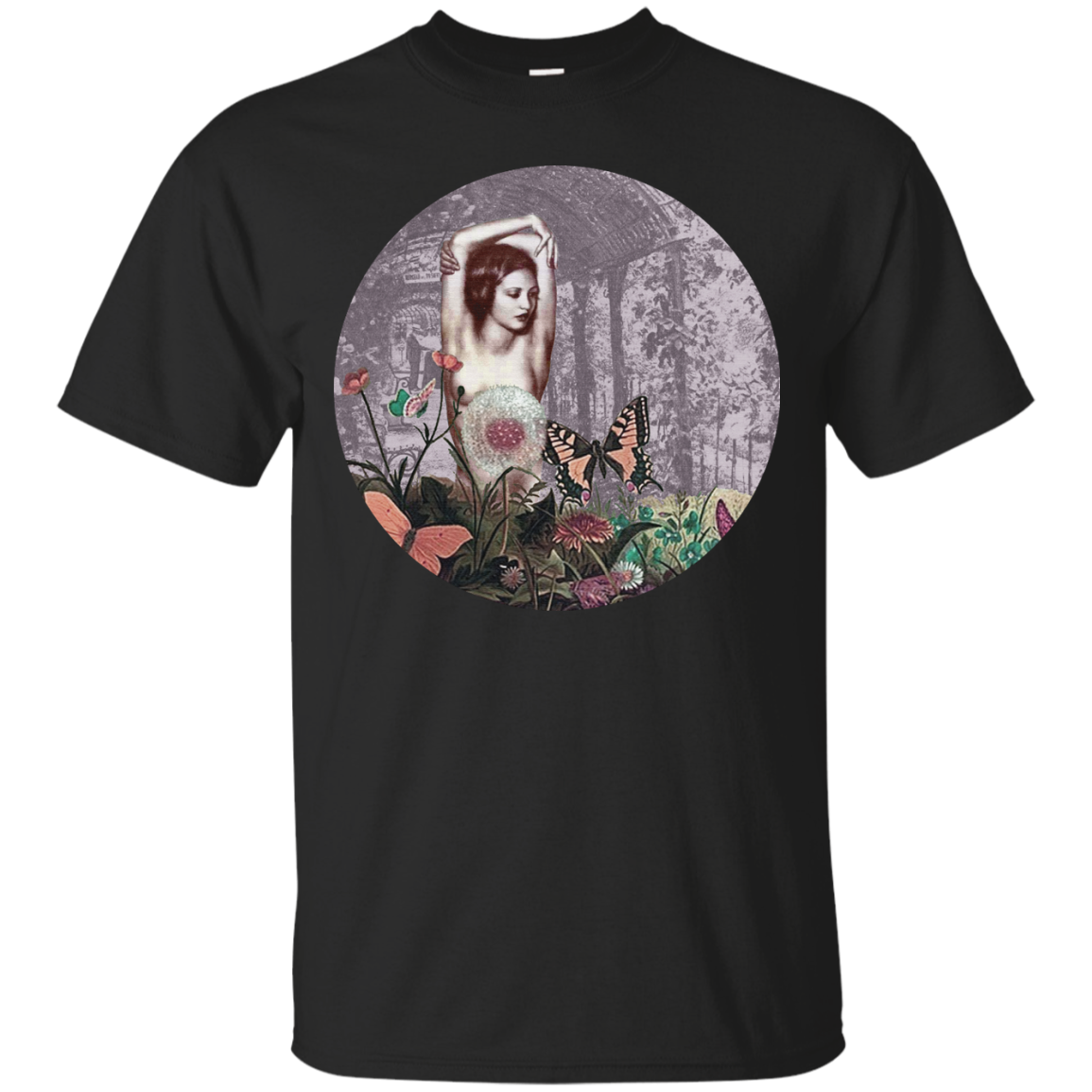Woman In Purple Garden T-shirt