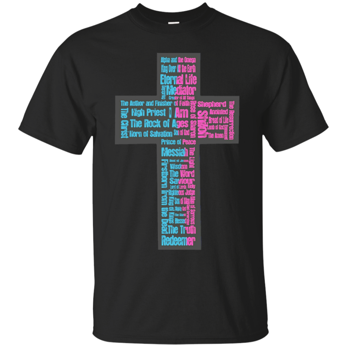 Names Of Jesus Cross T-shirt