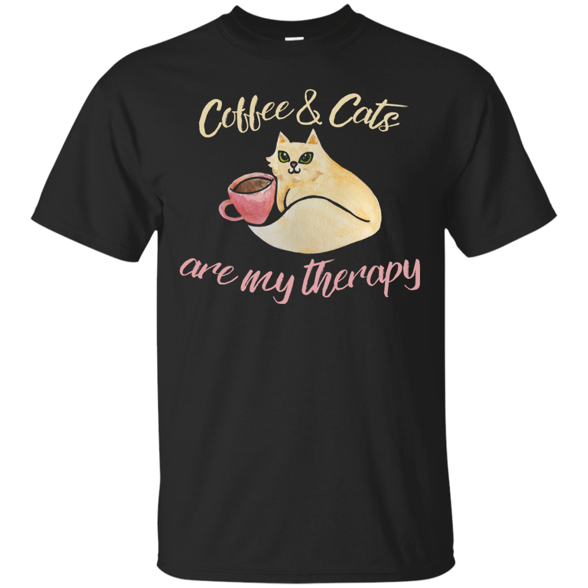 Coffee And Cats Are My Therapy T-shirt
