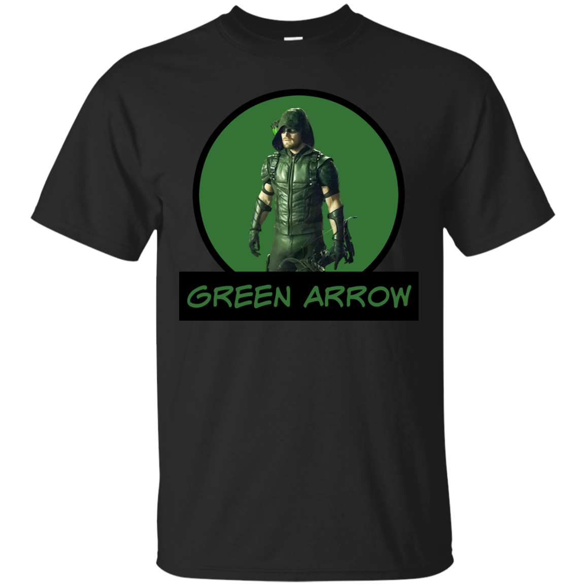 Green Arrow - Oliver Queen - Comic Book Text T-shirt