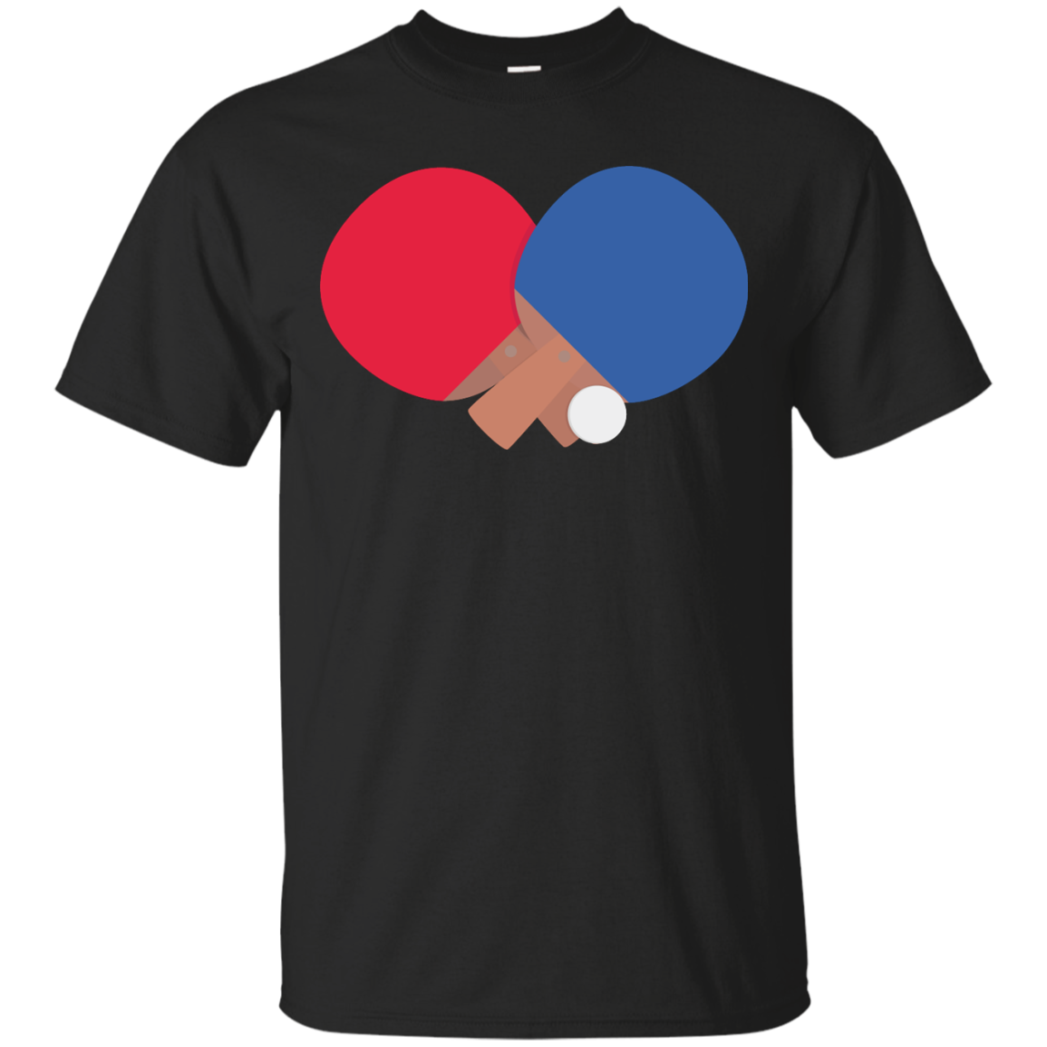 Table Tennis Bat And Ball T-shirt