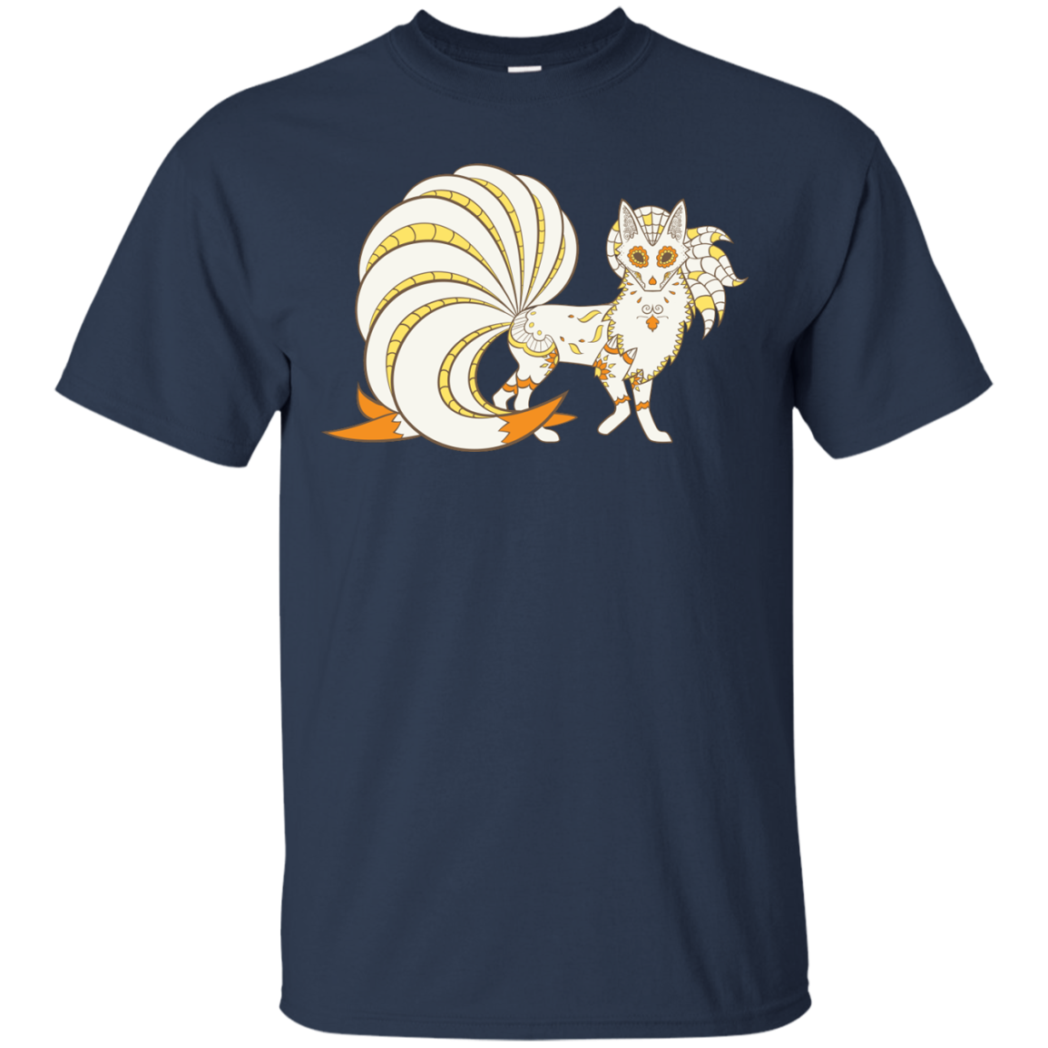 Ninetails Popmuerto Pokemon Day Of The Dead Mashup T Shirt