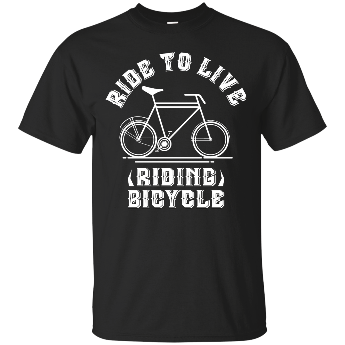 Ride To Live Riding Bicycle T-shirt