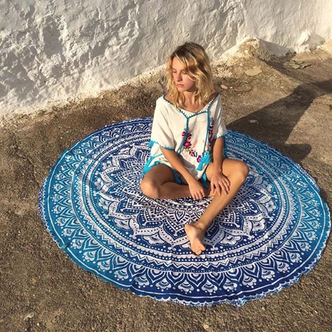 round yoga mat