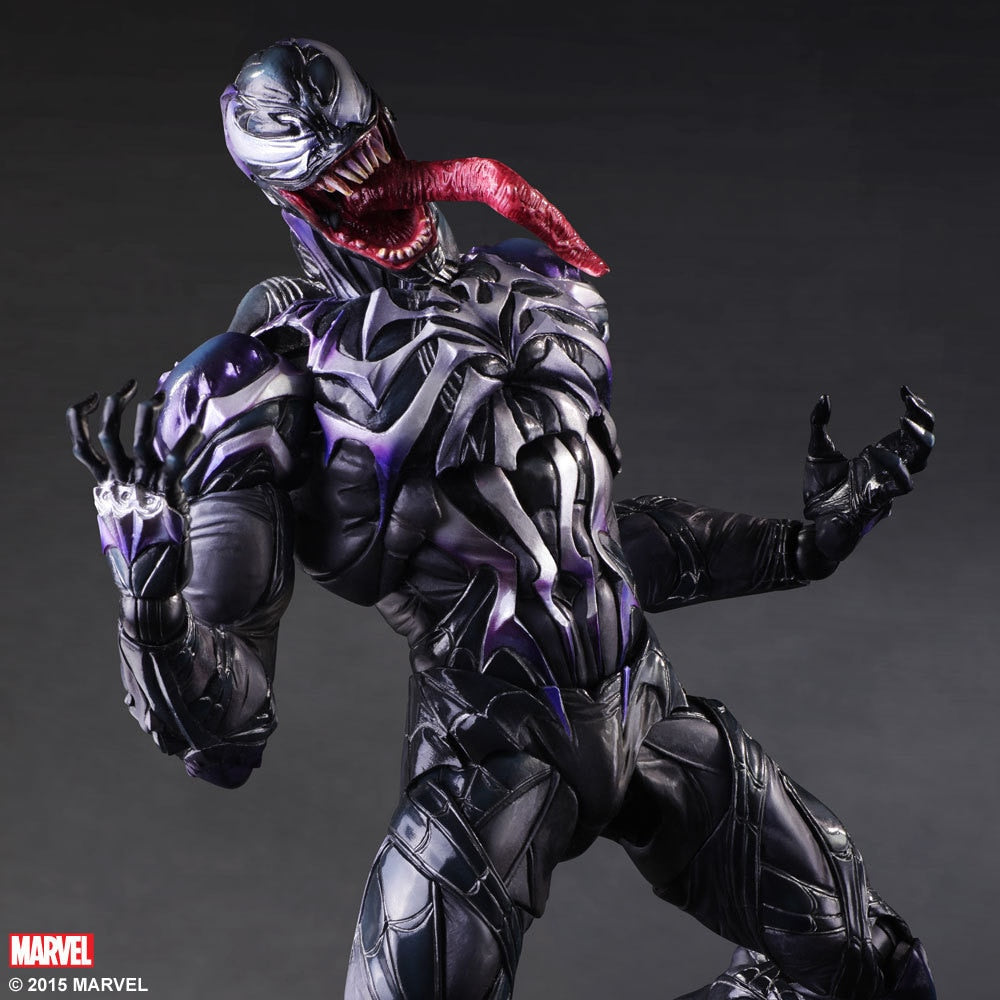 black venom spiderman action figure