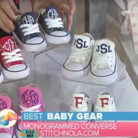 monogrammed baby converse
