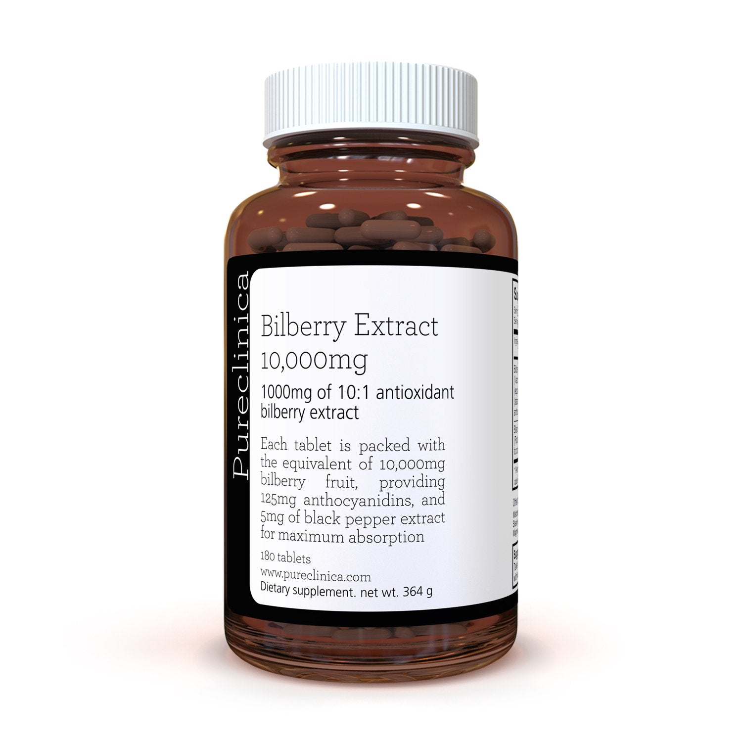 Bilberry Extract 10,000mg x 180 tablets - uspureclinicacom product image