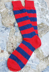 Perilla striped alpaca everyday socks