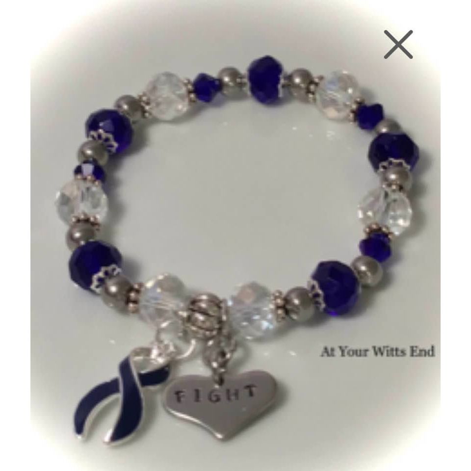 Colon Cancer Awareness Luxury Charm Bracelet  The Awareness Store