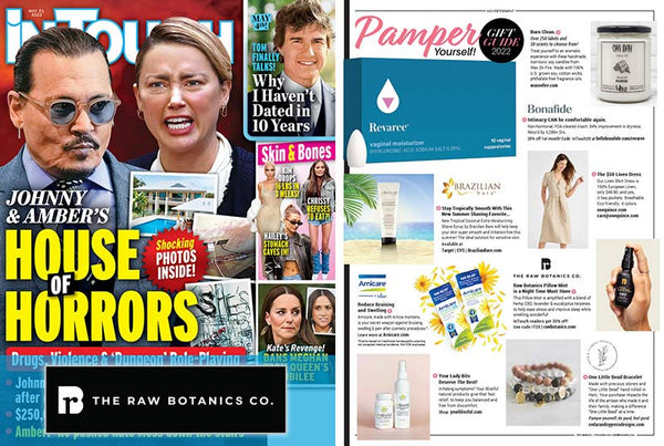 Raw Botanics featured in InTouch magazine