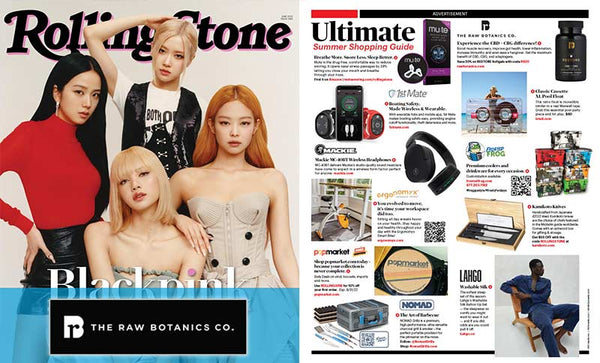 Rolling Stone Magazine Raw Botanics RESTORE