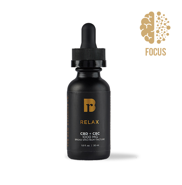 RELAX & Focus | Lion’s Mane, CBD, & CBC Tincture