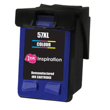 Load image into Gallery viewer, INK INSPIRATION® TRI-COLOUR Remanufactured Ink Cartridge Replacement for HP 57 Deskjet 450 450CBi 5150 5550 9680 Officejet 4212 4215 5610 6110 Photosmart 7260 7350 7450 7960 PSC 1210 1215 1315 2110