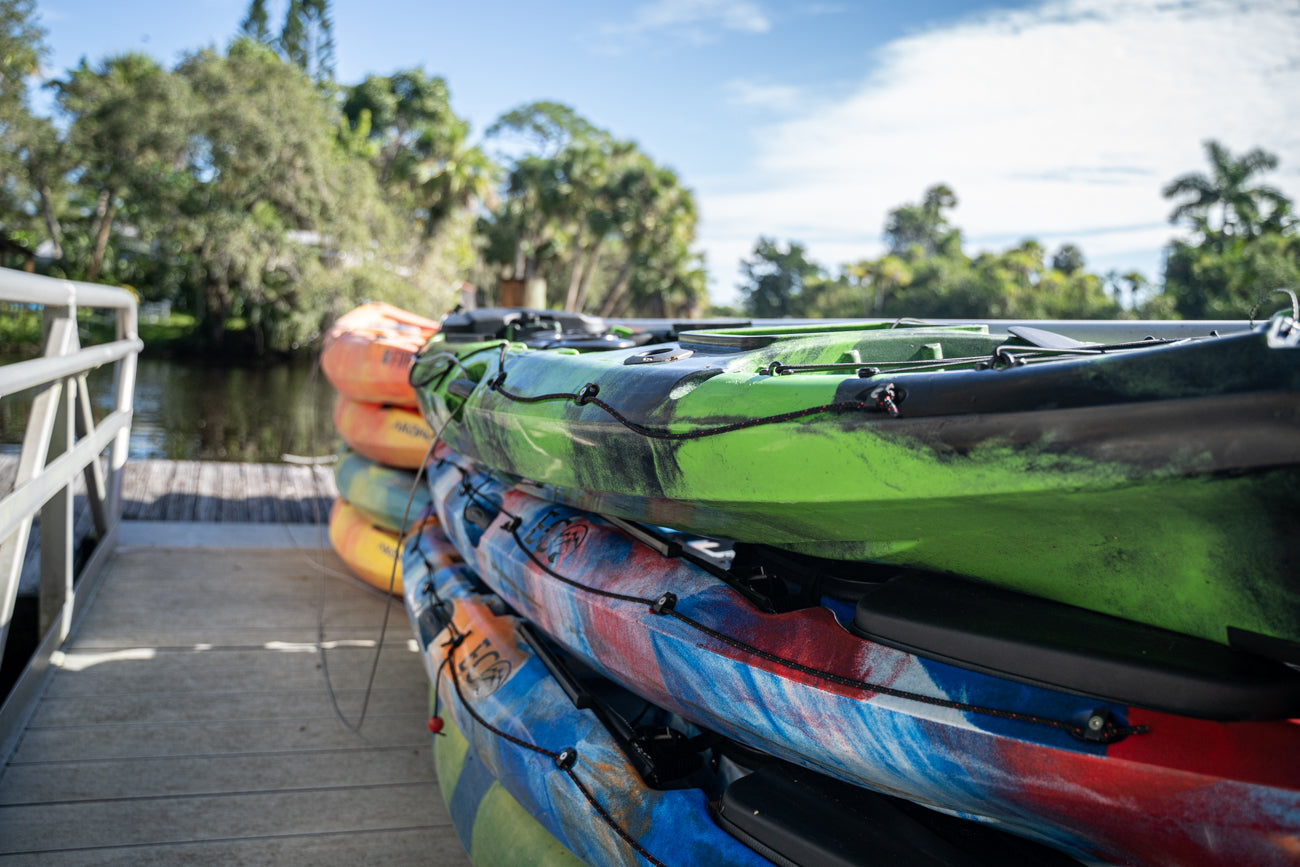 Kayaks at Lost River Outdoor Center
