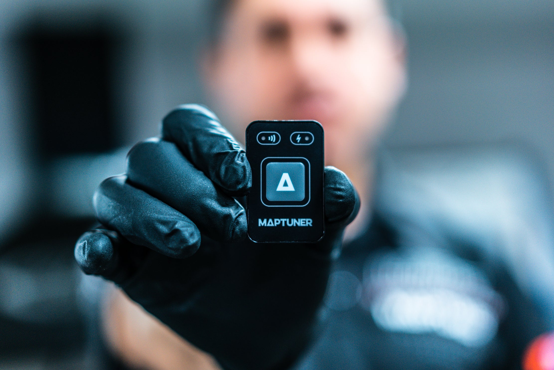 Maptuner Nano being held in hands