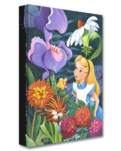 Alice in Wonderland ''Tea Time in Wonderland'' by Michelle St.Laurent  Framed Canvas Artwork – Limited Edition