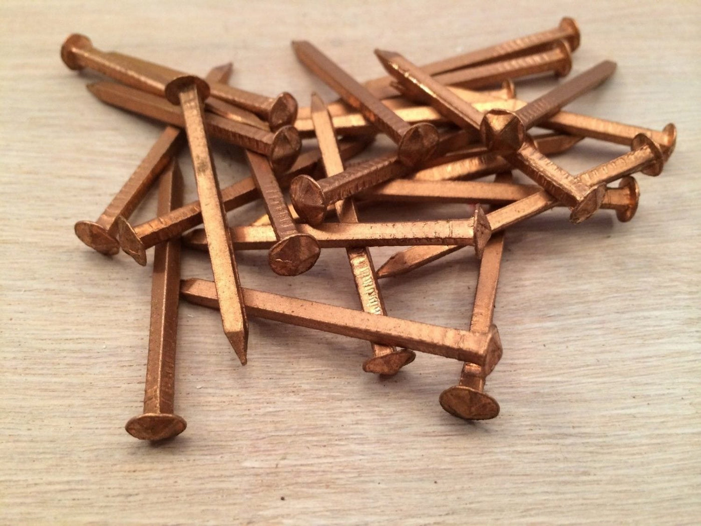 Copper Nails Square Shank Rose Head Per 100 Boat NZ