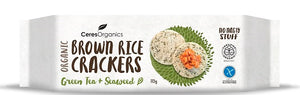 Rice Crackers - Brown Rice Crackers Seaweed by Ceres Organics 125g