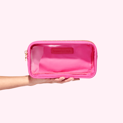 Make A Statement with The Icon Pink & Green Clear Purse