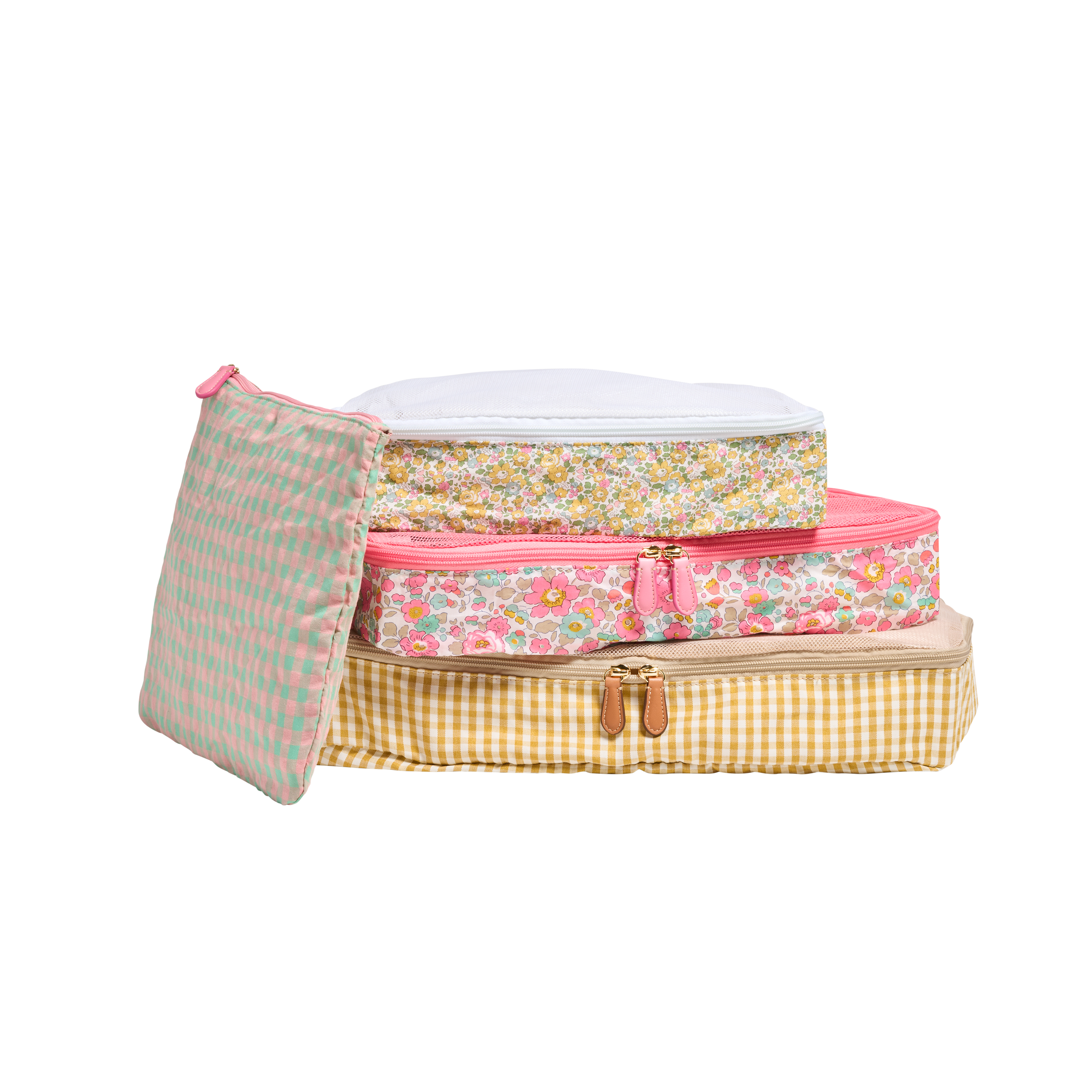 Stoney Clover Lane Packing Cubes Made With Liberty Fabric (set Of 4)