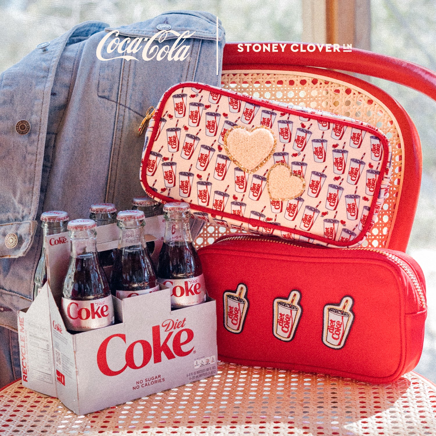 Cherry Coke Coin Purse in Canvas