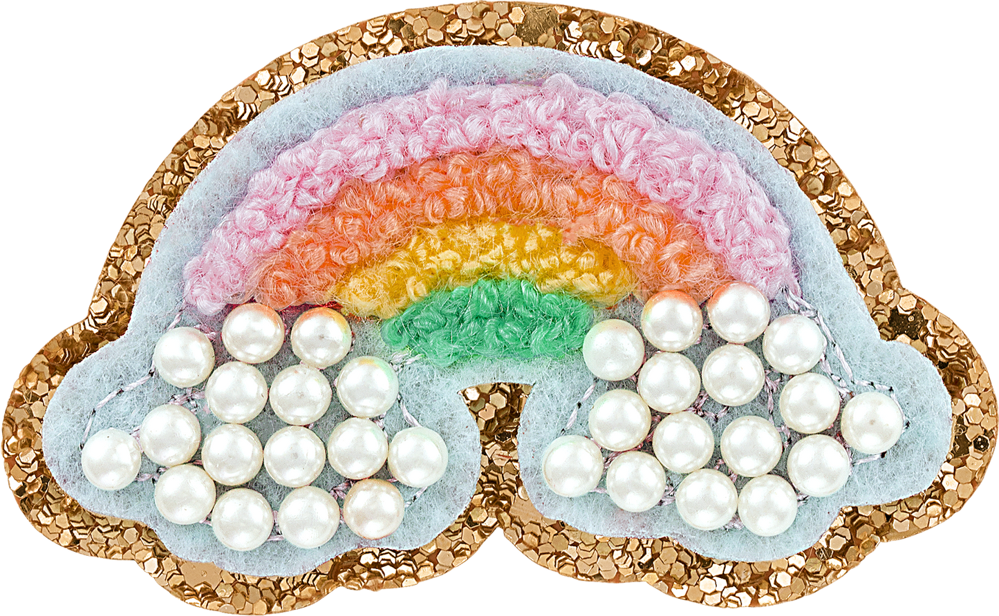 Glitter Pearl Rainbow Patch