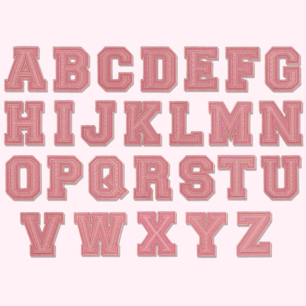 Stoney Clover Lane Pink Puffy Holo Letter Patch