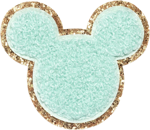 Lilac Disney Mickey Mouse Glitter Patch