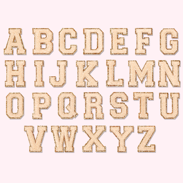 Letter 'E' Gold Glitter Initial Sticker for Sale by