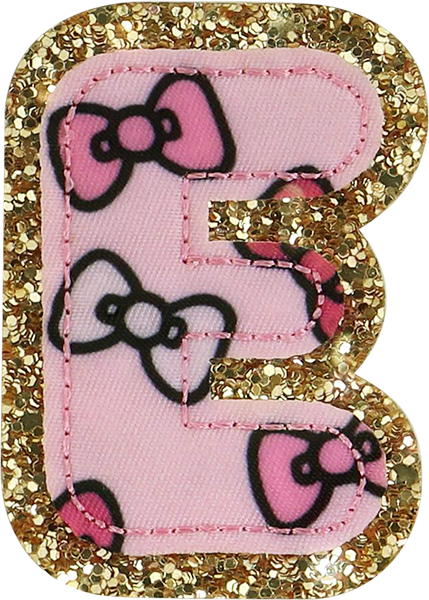 bow letter patches