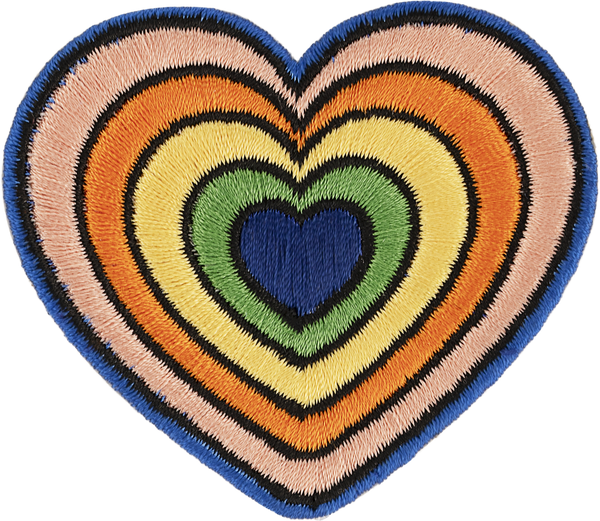 Stoney Clover Lane - Glitter Varsity Heart Patch - Blanc – Sunni