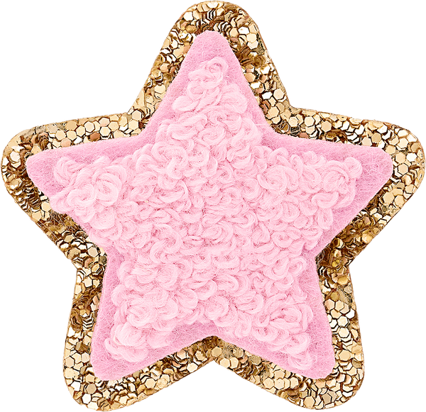 Sapphire Glitter Varsity Star Patch