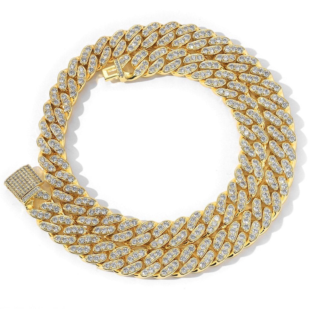 13mm Miami Cuban Link Chain (Single Row) - Various Colours – Ross and ...