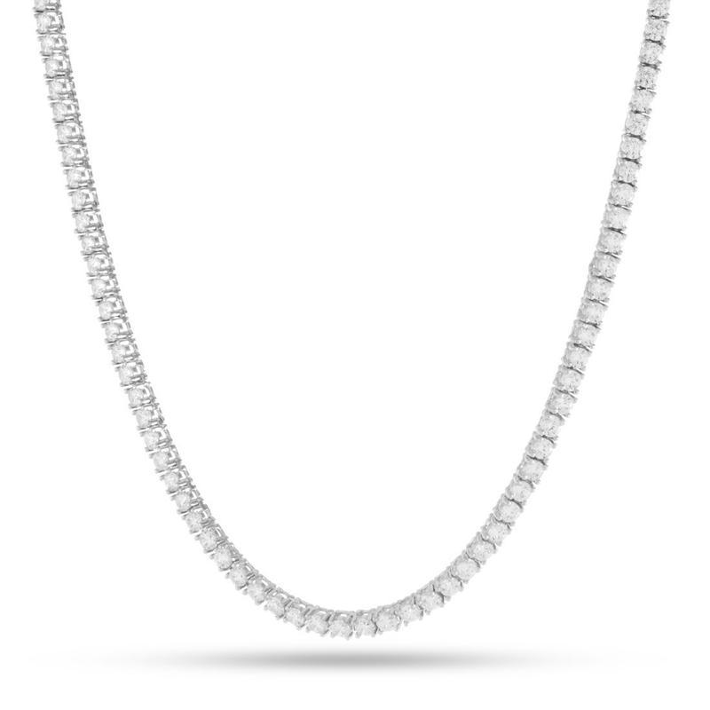 swarovski tennis necklace silver