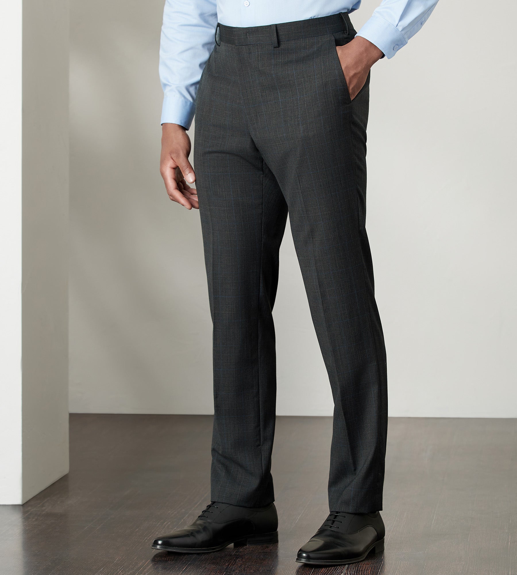 Modern Fit Check Wool Suit Separate Pants product