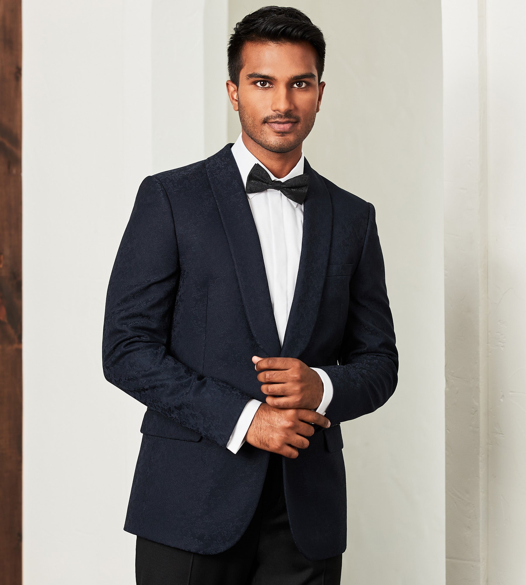 Slim Fit Stretch Jacquard Tuxedo Jacket product