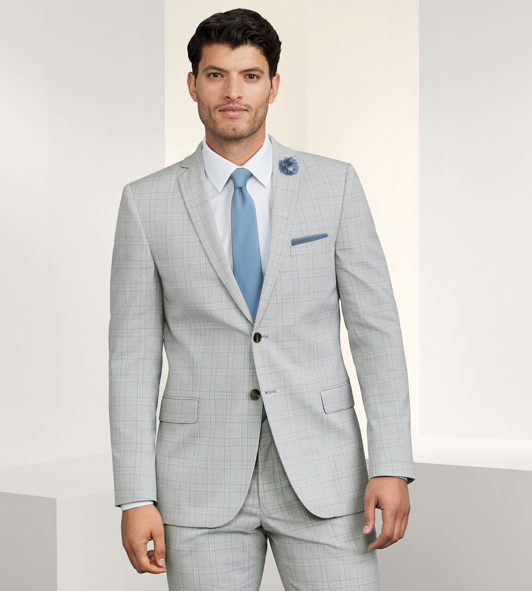 Slim Fit Check Suit Separate Jacket product