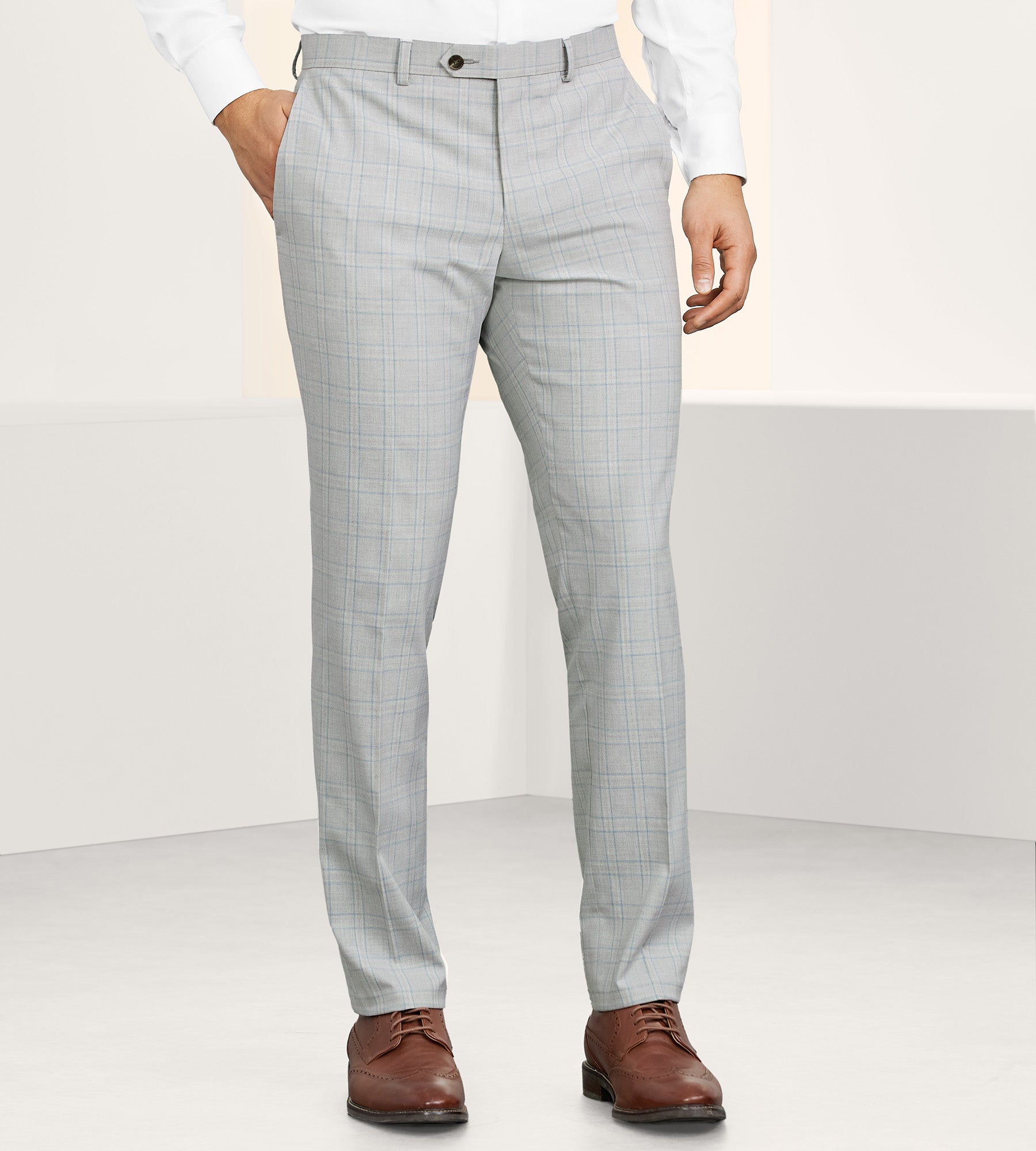 Slim Fit Check Suit Separate Pants product