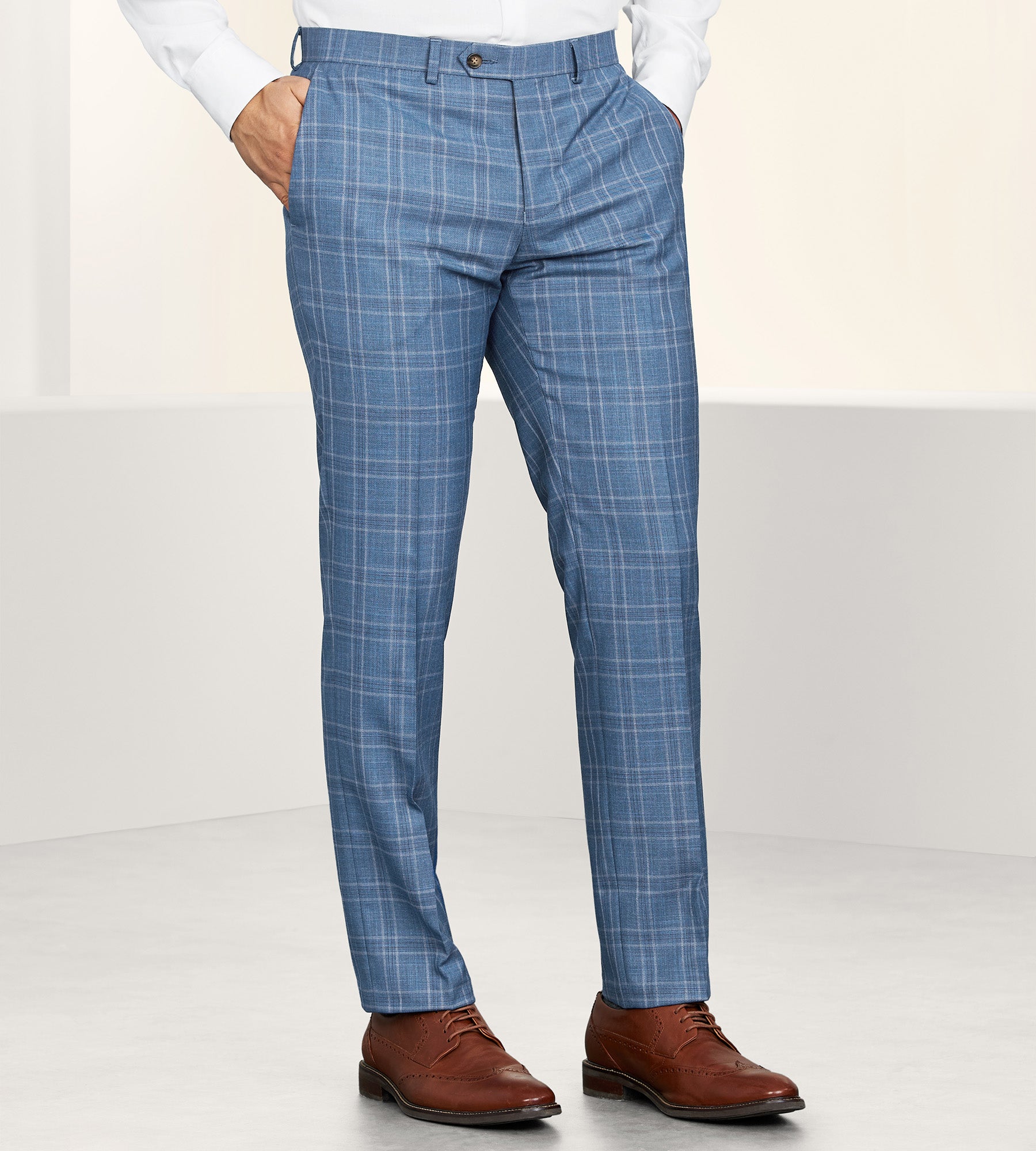 Slim Fit Check Suit Separate Pants product