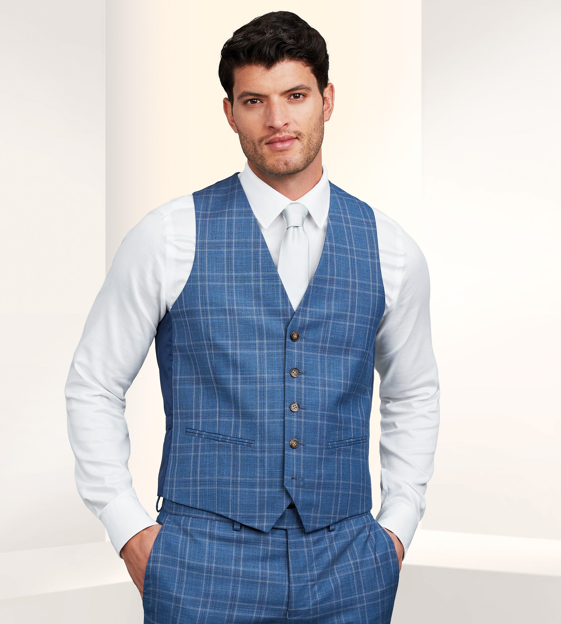 Check Suit Separate Vest product