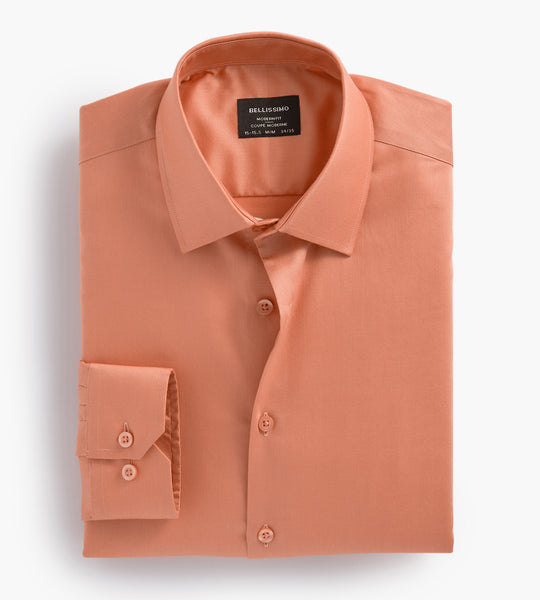 Formal Shirts for Men - Mustard Yellow Solid Satin