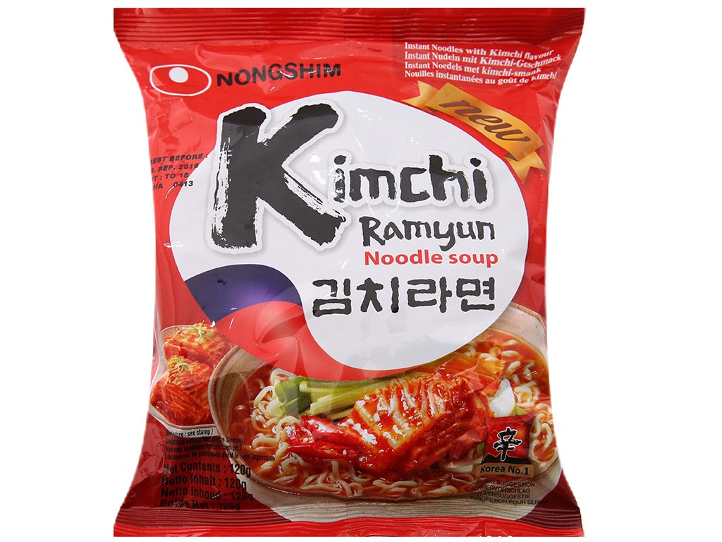 MÃ¬ Kim Chi Nongshim HÃ n Quá»c ThÃ¹ng 20 gÃ³i x 120g