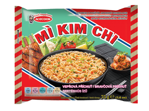 MÃ¬ Kim Chi HÆ°Æ¡ng Vá» SÆ°á»n Heo ThÃ¹ng 30 gÃ³i x 75g