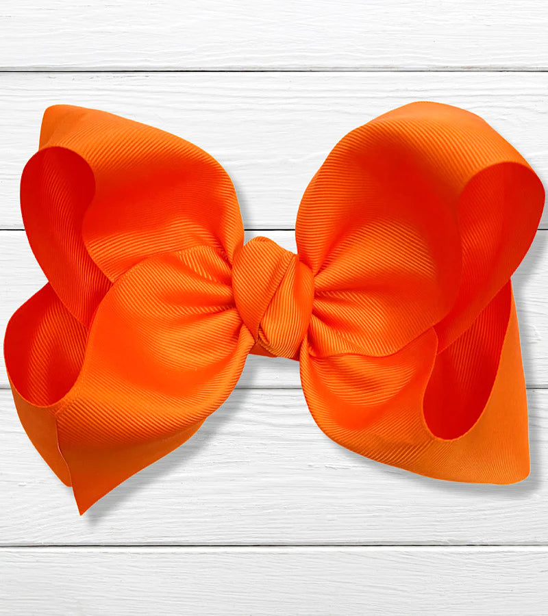 Orange 7.5in Bow