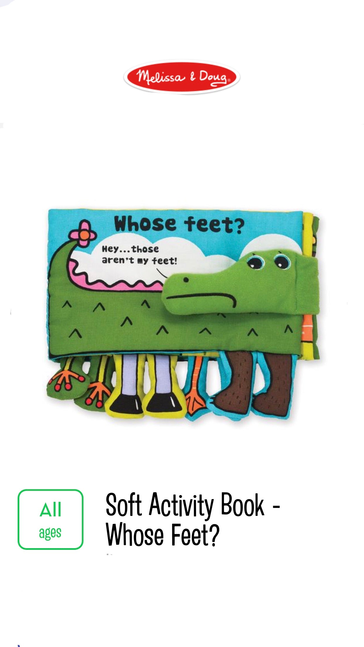 melissa and doug whose feet