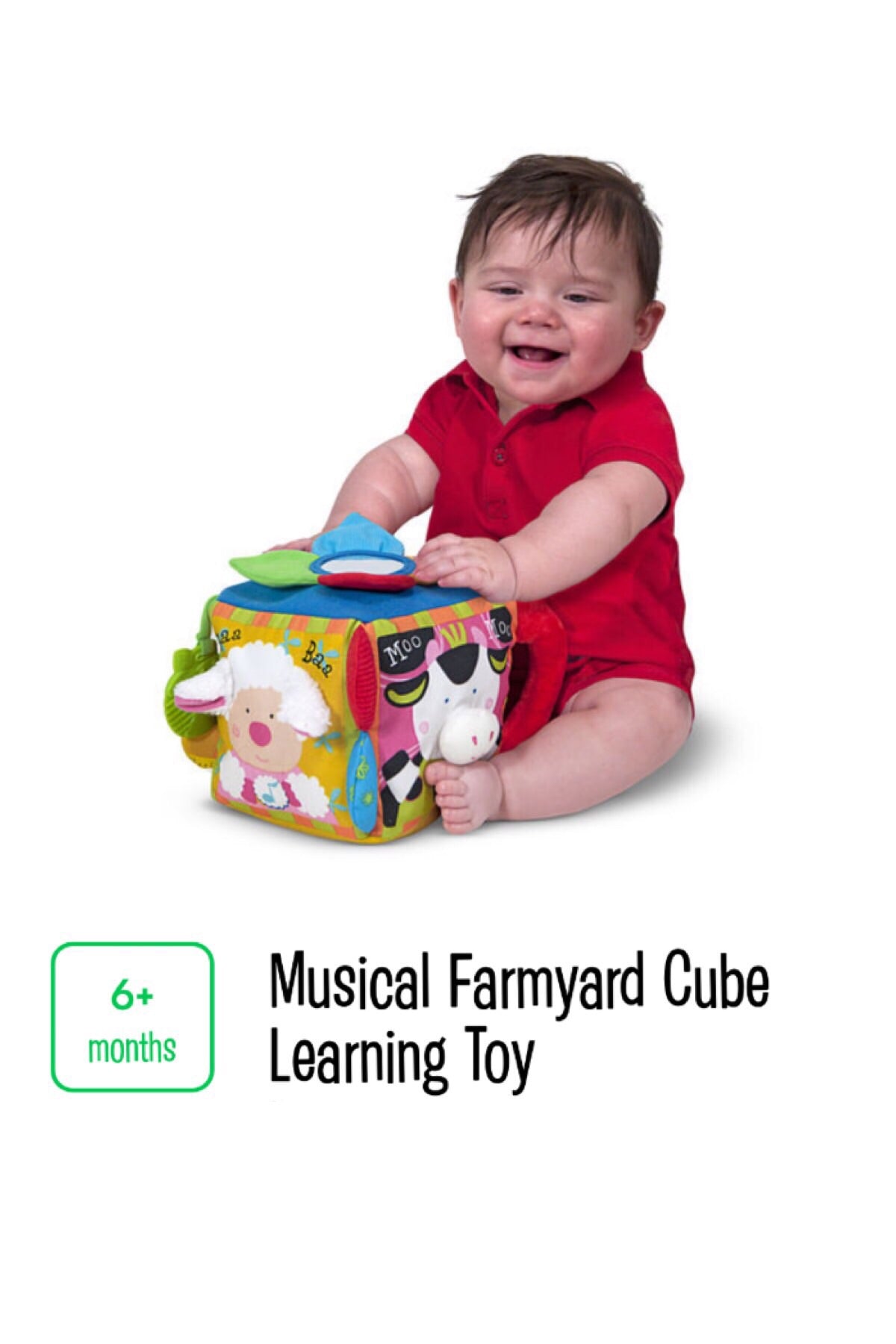 melissa & doug k's kids musical farmyard cube educational baby toy