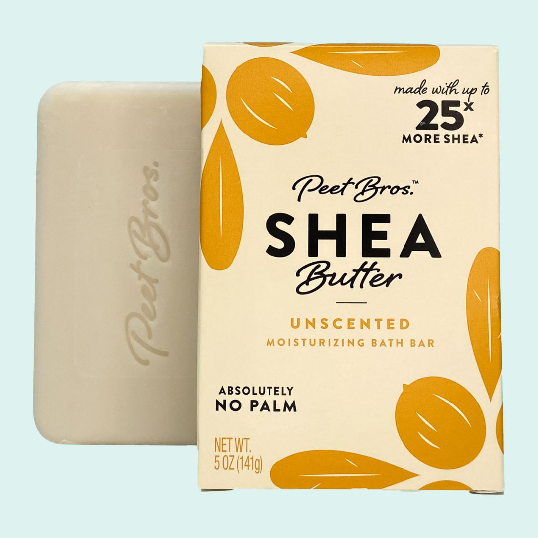 African Shea Butter Soap for Sensitive Skin - Unscented Mild Soap