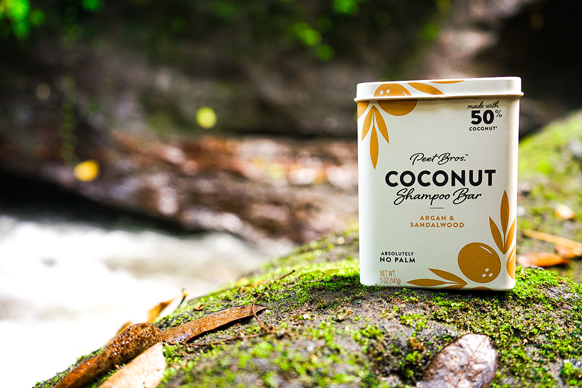 argan sandalwood coconut shampoo bar